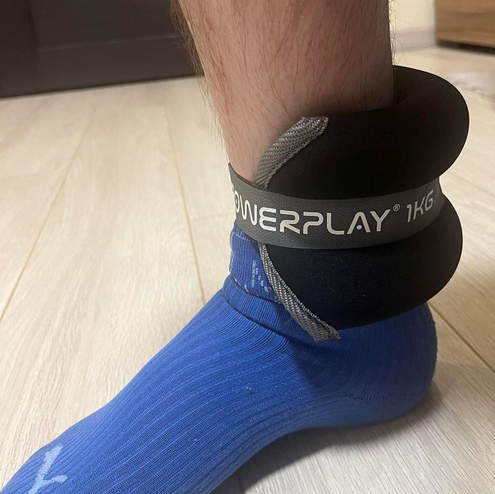 Обважнювачі-манжети для ніг та рук PowerPlay PP-4349 Ankle/Wrist Weights (2шт.*2 kg) (пара) Чорні — фото 11