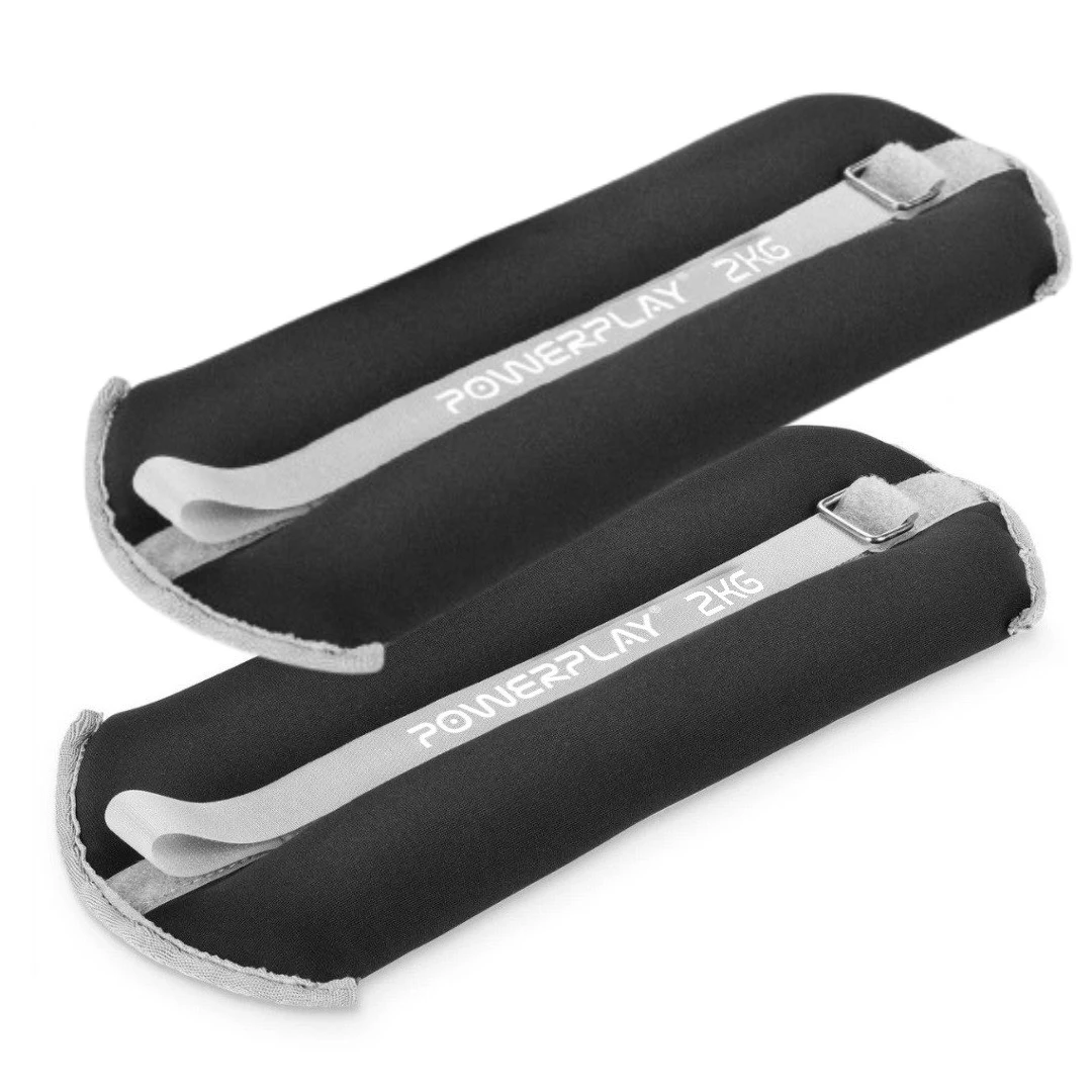 Обважнювачі-манжети для ніг та рук PowerPlay PP-4349 Ankle/Wrist Weights (2шт.*2 kg) (пара) Чорні — фото 3