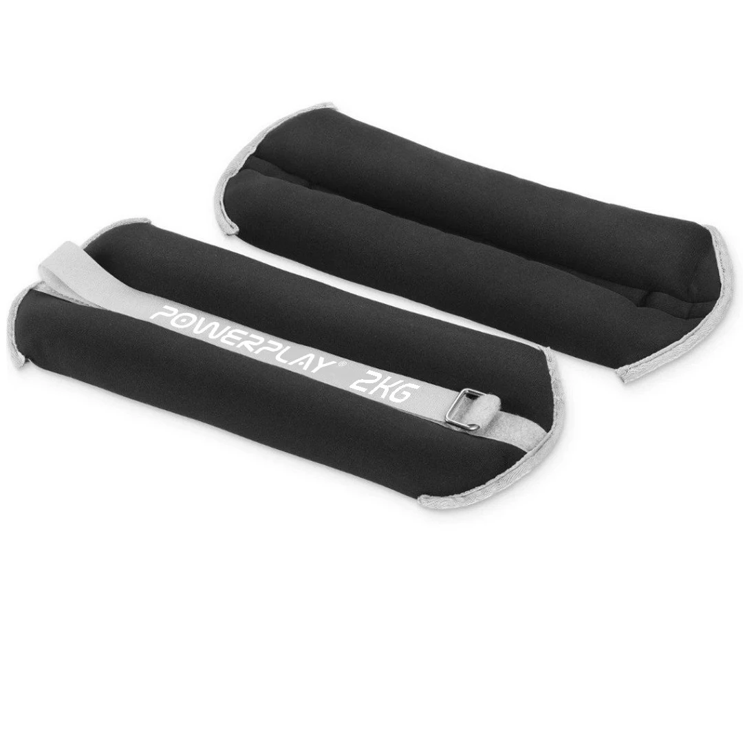 Обважнювачі-манжети для ніг та рук PowerPlay PP-4349 Ankle/Wrist Weights (2шт.*2 kg) (пара) Чорні — фото 4