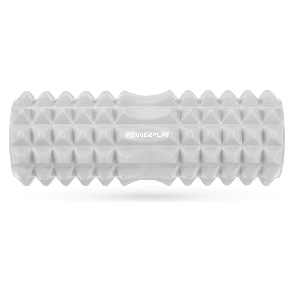 Масажний ролик (роллер) PowerPlay 4405 EVA Massage Roller Сірий (33x12см.) — фото 7