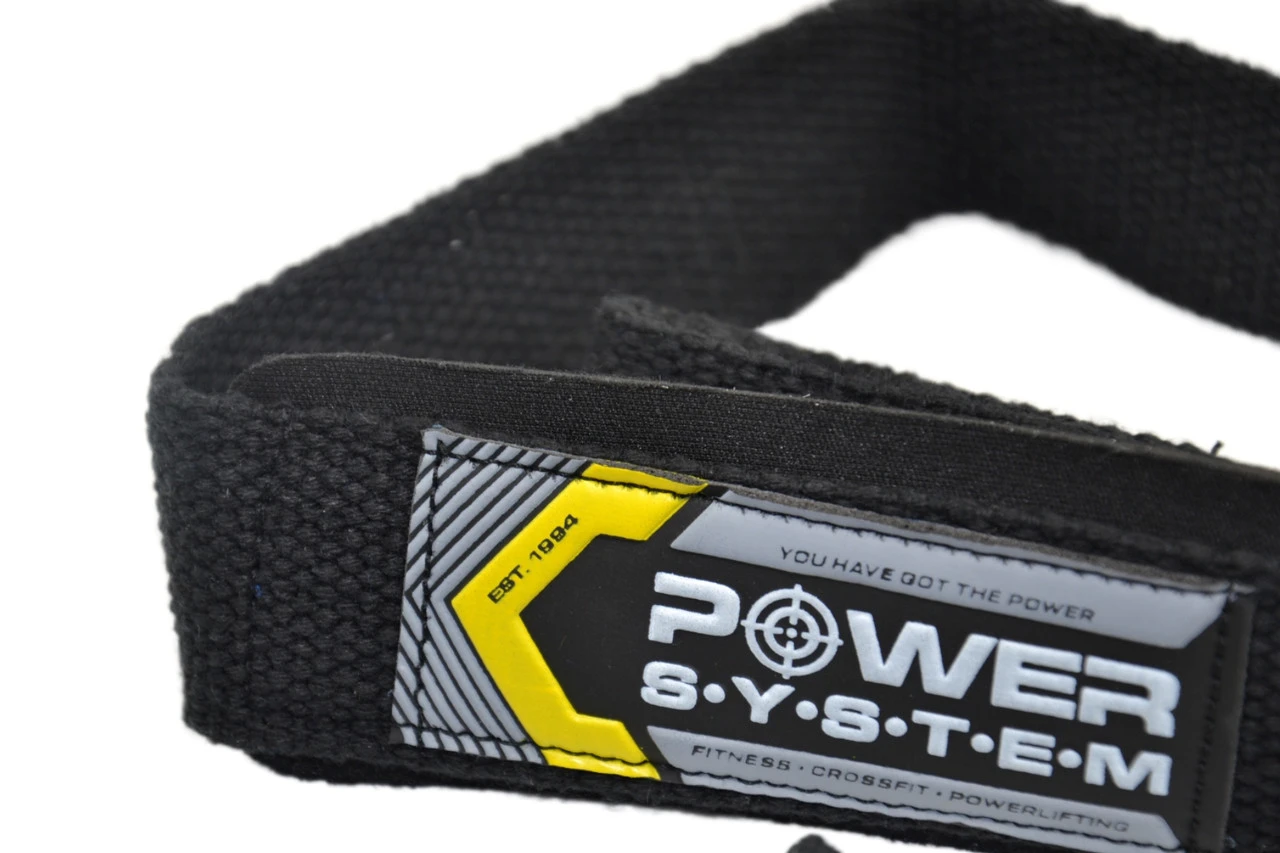 Лямки для тяги Power System PS-3400 Power Straps Black/Yellow — фото 7