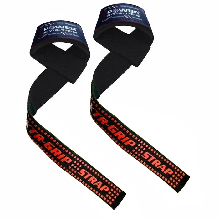 Лямки для тяги Power System PS-3430 XTR-Grip Straps Black/Red — фото 4