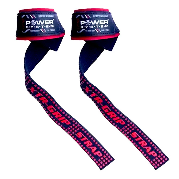 Лямки для тяги Power System PS-3430 XTR-Grip Straps Black/Red — фото 6