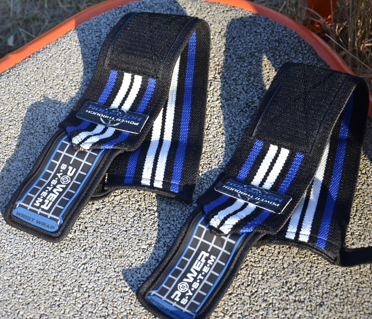 Бинти для зап'ясть (кистьові бинти) Power System PS-3500 Wrist Wraps  Blue/Black  (пара) — фото 10