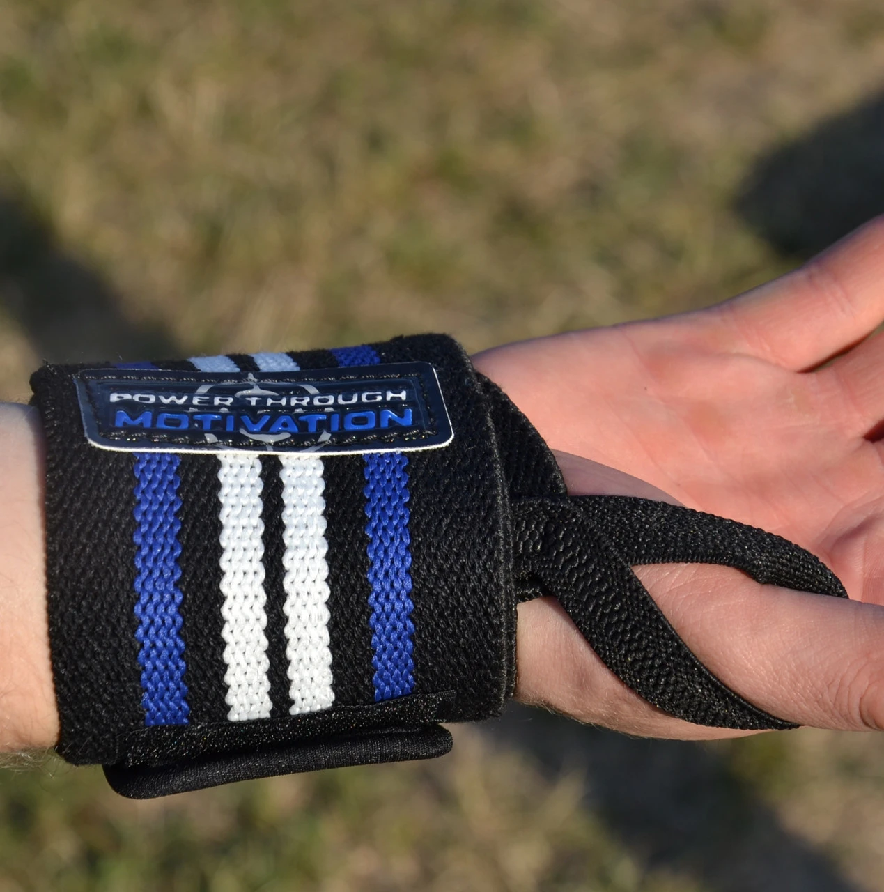 Бинти для зап'ясть (кистьові бинти) Power System PS-3500 Wrist Wraps  Blue/Black  (пара) — фото 5