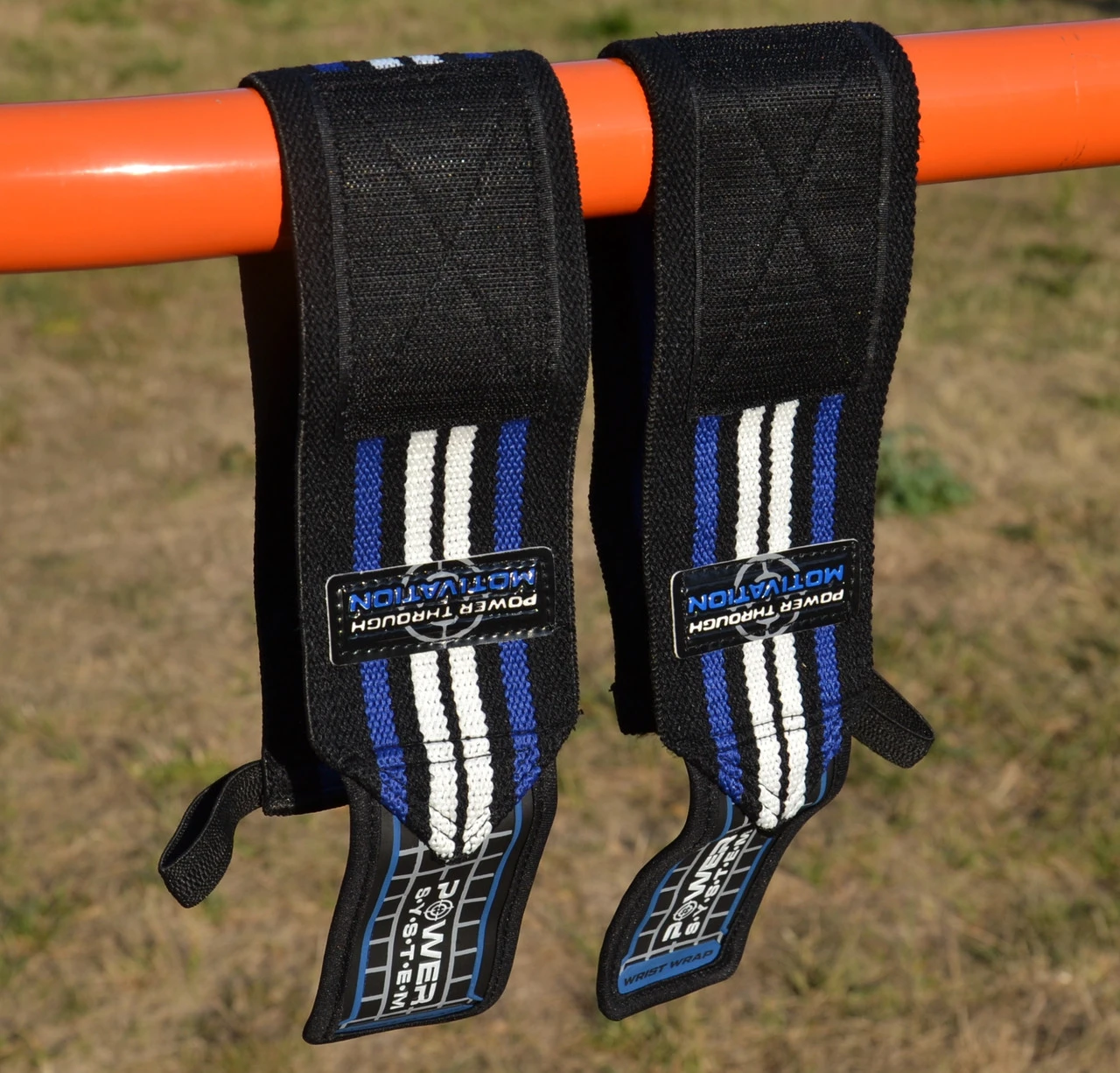 Бинти для зап'ясть (кистьові бинти) Power System PS-3500 Wrist Wraps  Blue/Black  (пара) — фото 7