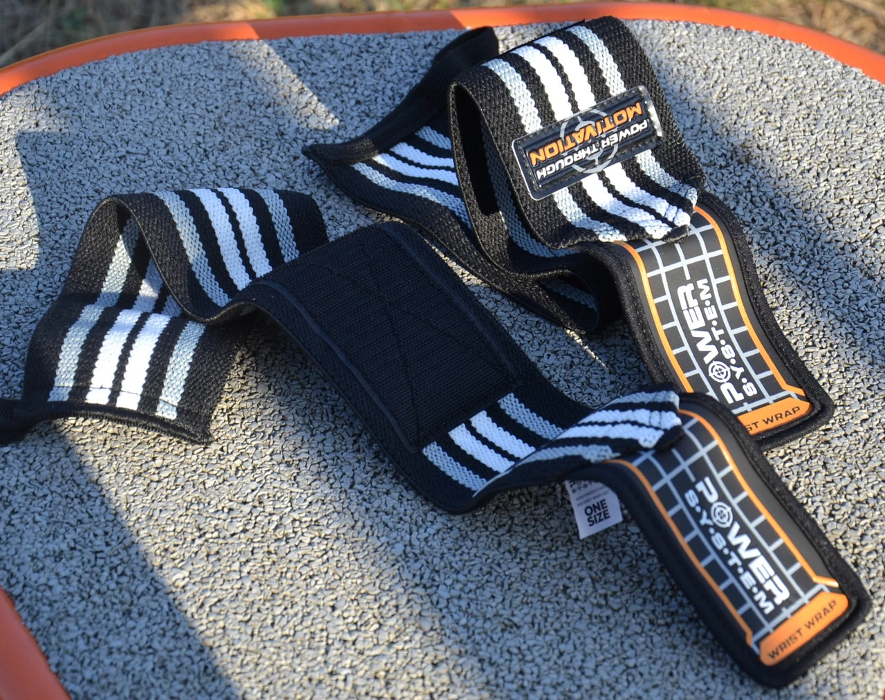 Бинти для зап'ясть (кистьові бинти) Power System PS-3500 Wrist Wraps Grey/Black  (пара) — фото 12