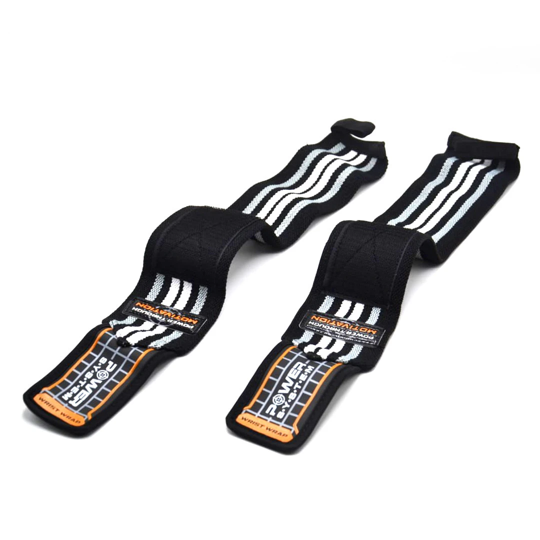 Бинти для зап'ясть (кистьові бинти) Power System PS-3500 Wrist Wraps Grey/Black  (пара) — фото 4