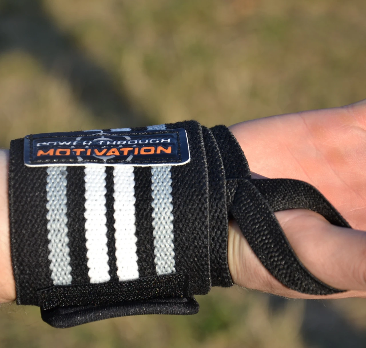 Бинти для зап'ясть (кистьові бинти) Power System PS-3500 Wrist Wraps Grey/Black  (пара) — фото 7