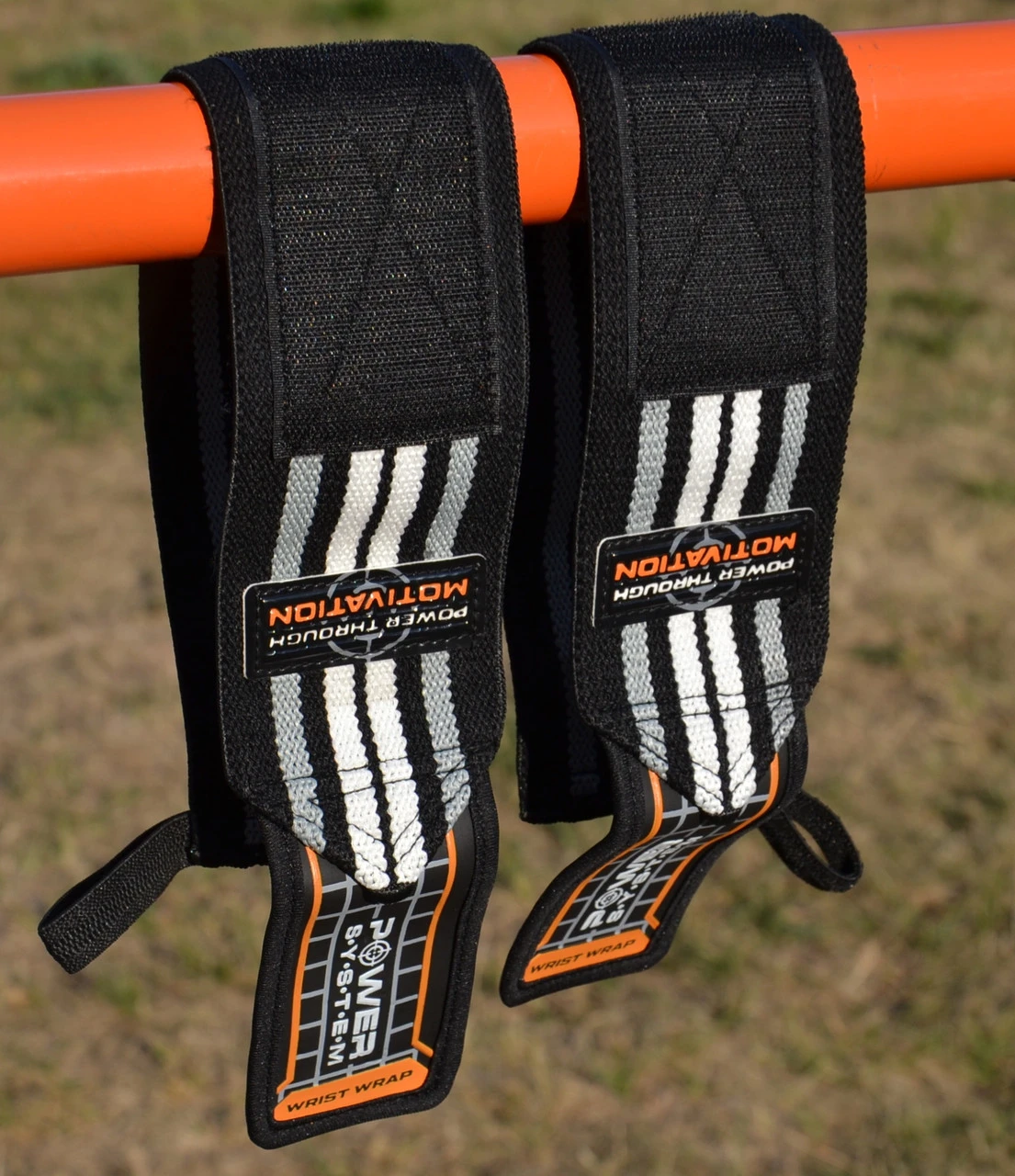 Бинти для зап'ясть (кистьові бинти) Power System PS-3500 Wrist Wraps Grey/Black  (пара) — фото 10