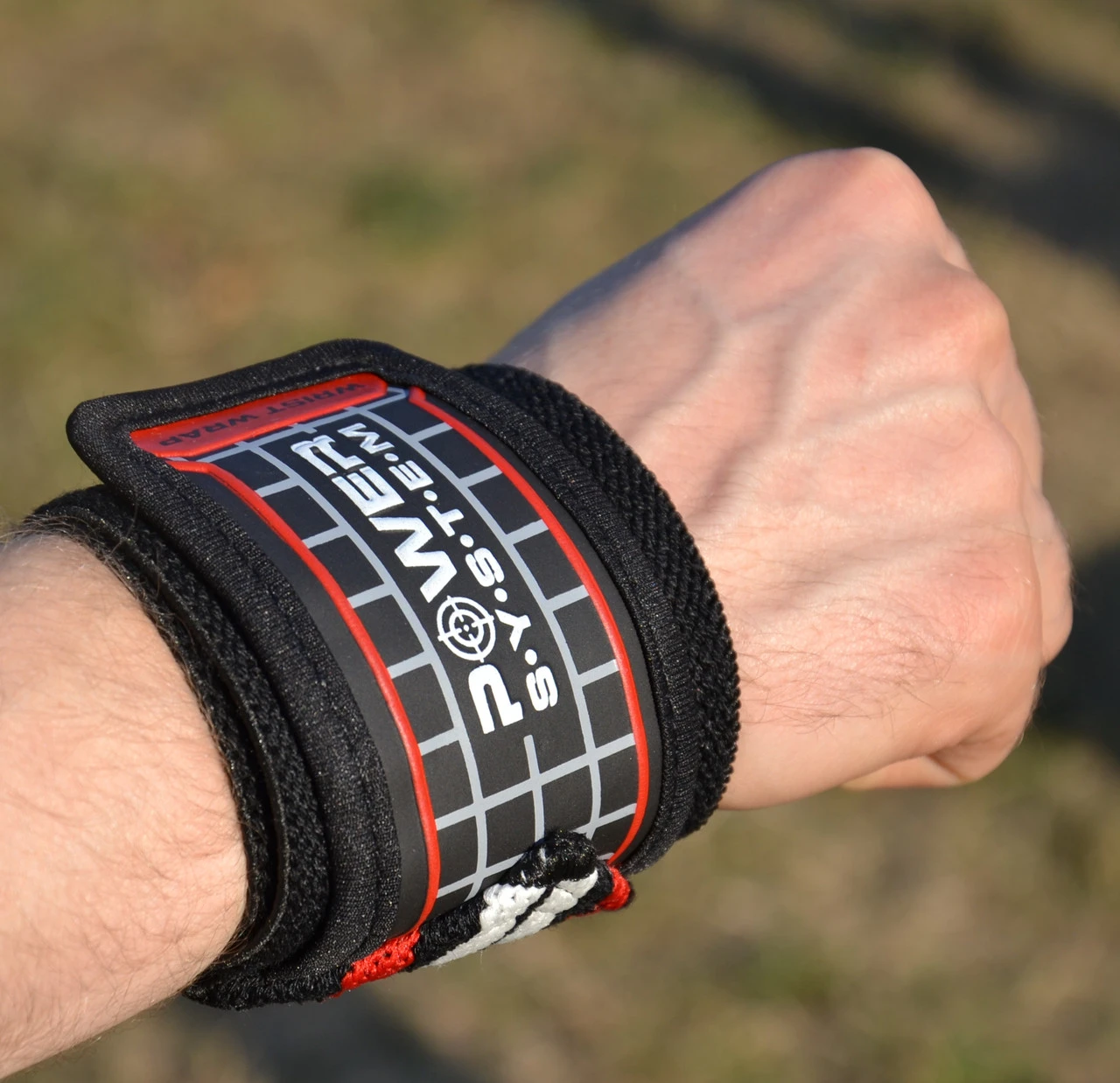 Бинти для зап'ясть (кистьові бинти) Power System PS-3500 Wrist Wraps Red/Black  (пара) — фото 5