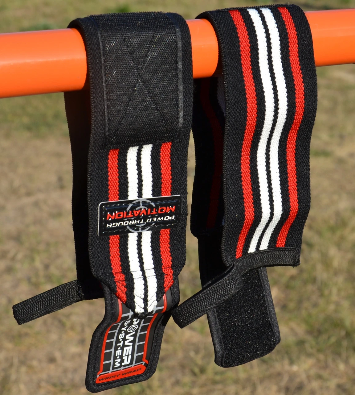 Бинти для зап'ясть (кистьові бинти) Power System PS-3500 Wrist Wraps Red/Black  (пара) — фото 8