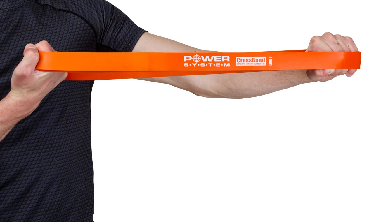 Еспандер-петля (гумка для фітнесу і кроссфіту) Power System PS-4052 CrossFit Level 2 Orange (опір 10-35 кг) — фото 7