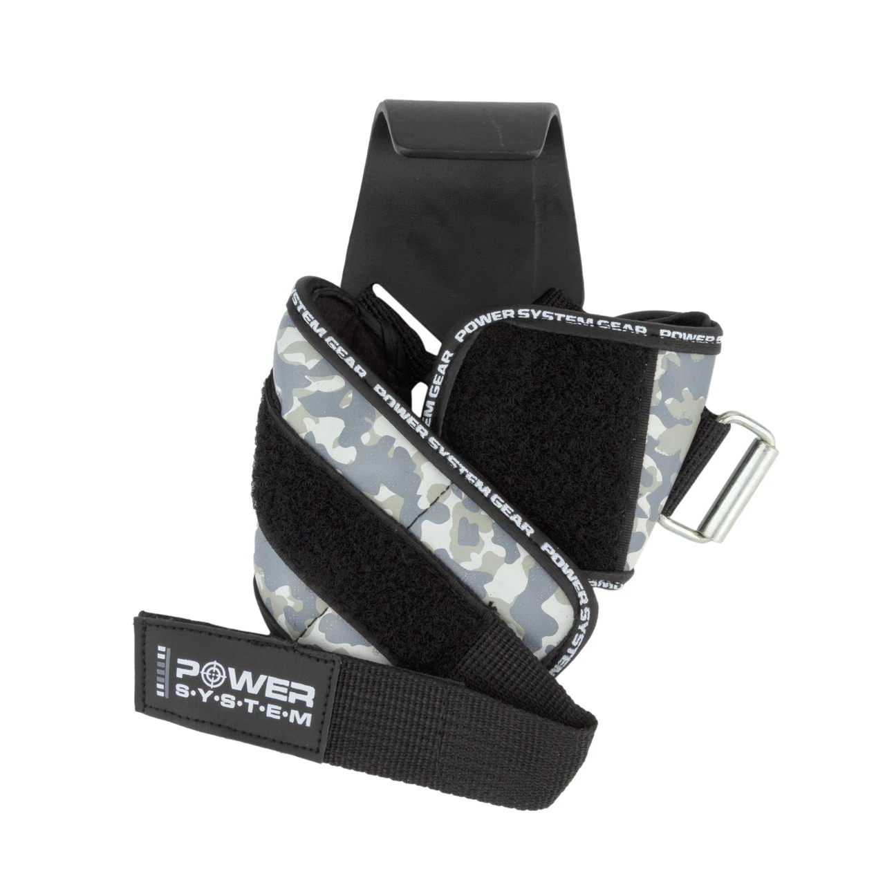 Гаки для тяги на зап'ястя Power System PS-3370 Hooks Camo Black/Grey XL — фото 4