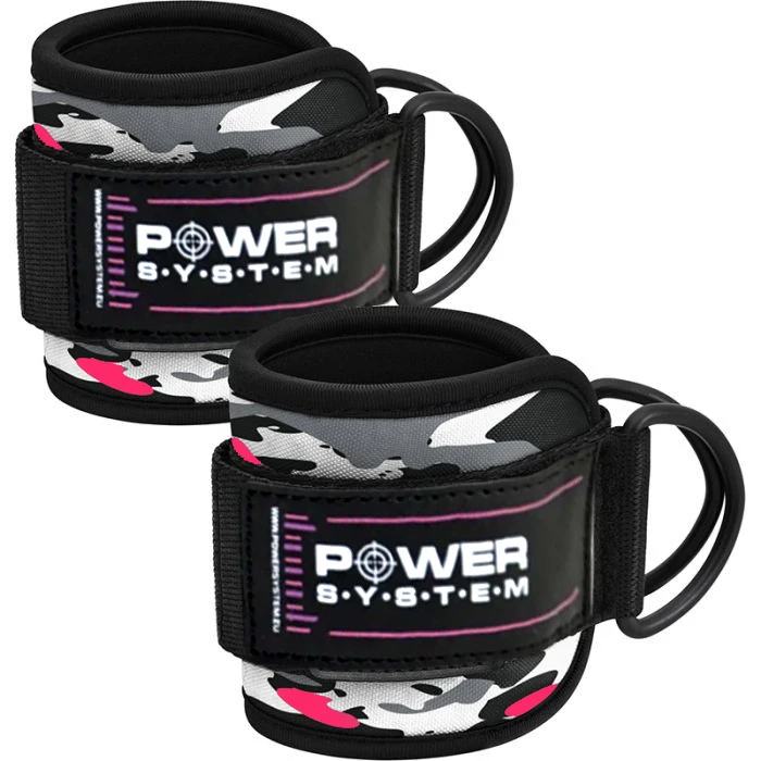 Манжети на щиколотку Power System PS-3470 Ankle Strap Camo Pink/Black — фото 3