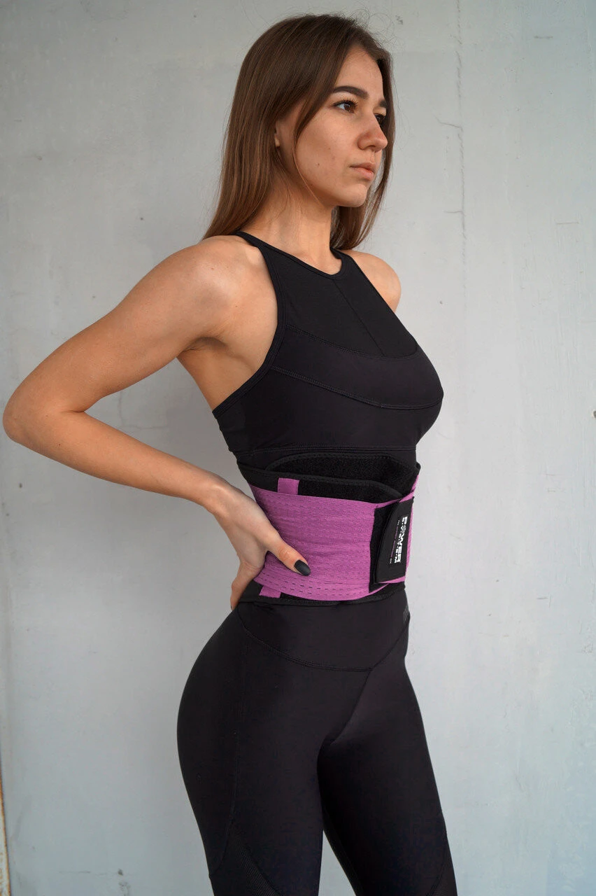 Пояс-корсет  для підтримки спини Power System PS-6031 Waist Shaper Pink L/XL — фото 5