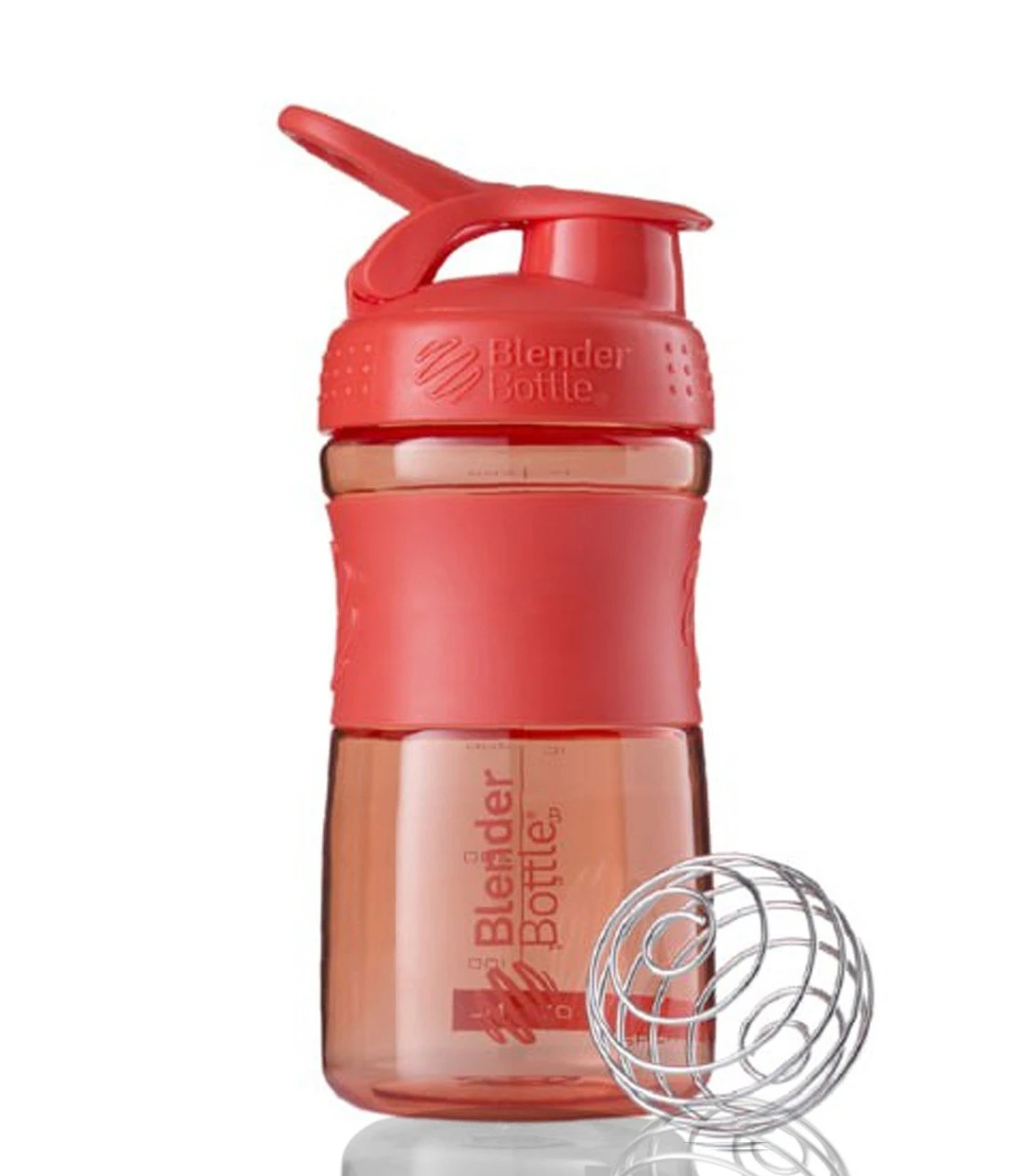 Шейкер спортивний (пляшка) BlenderBottle SportMixer Flip 20oz/590ml Coral — фото 3