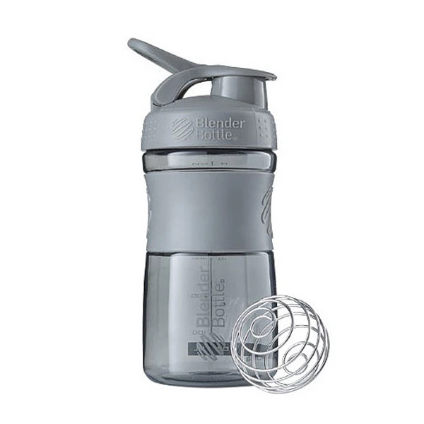 Шейкер спортивний (пляшка) BlenderBottle SportMixer Flip 20oz/590ml Grey — фото 2