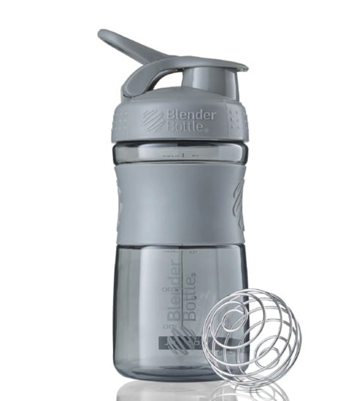 Шейкер спортивний (пляшка) BlenderBottle SportMixer Flip 20oz/590ml Grey — фото 3