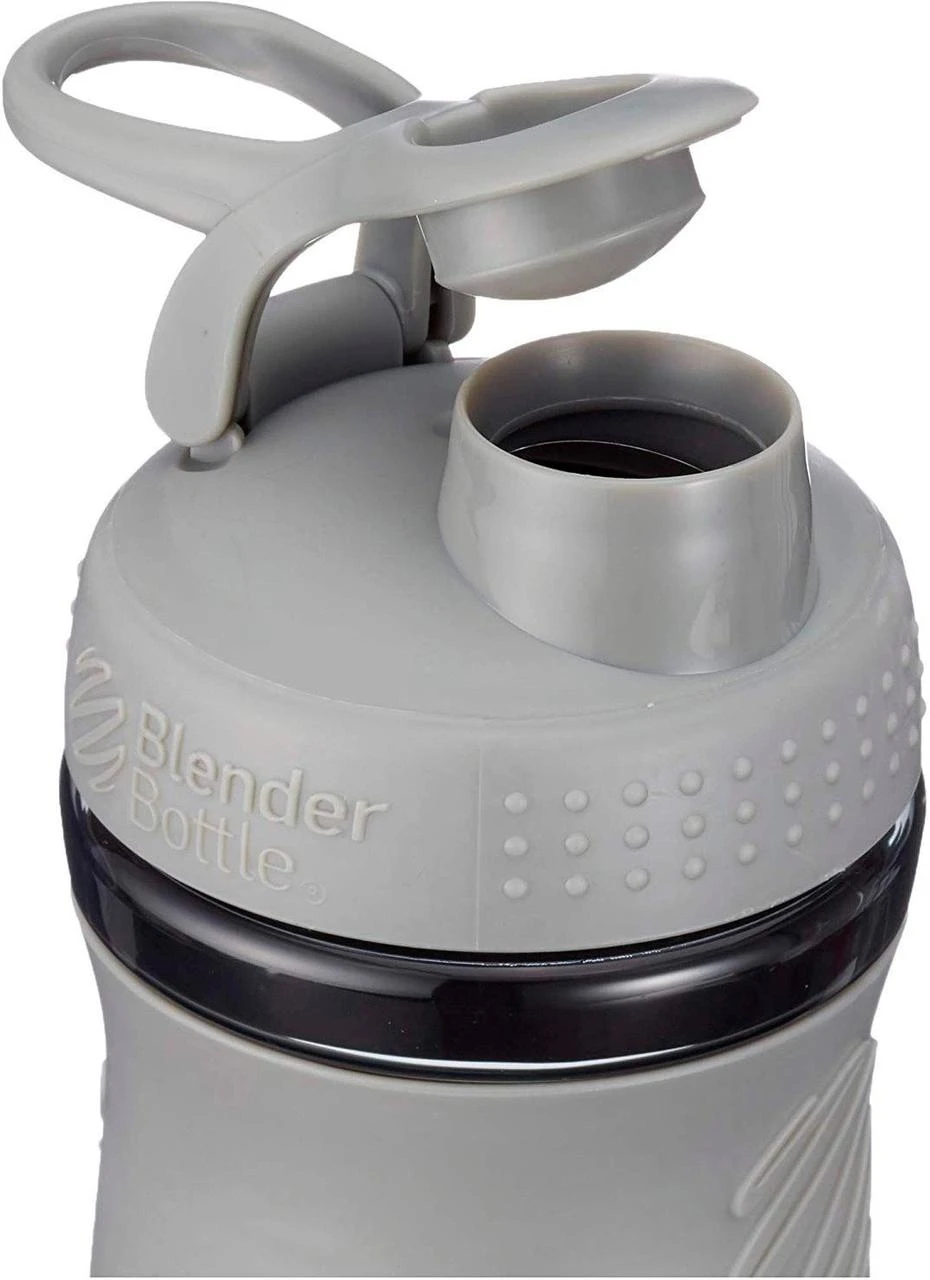 Шейкер спортивний (пляшка) BlenderBottle SportMixer Flip 20oz/590ml Grey — фото 6