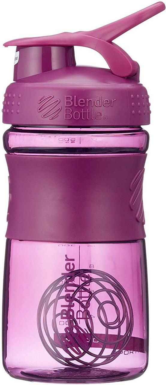 Шейкер спортивний (пляшка) BlenderBottle SportMixer Flip 20oz/590ml Plum — фото 2