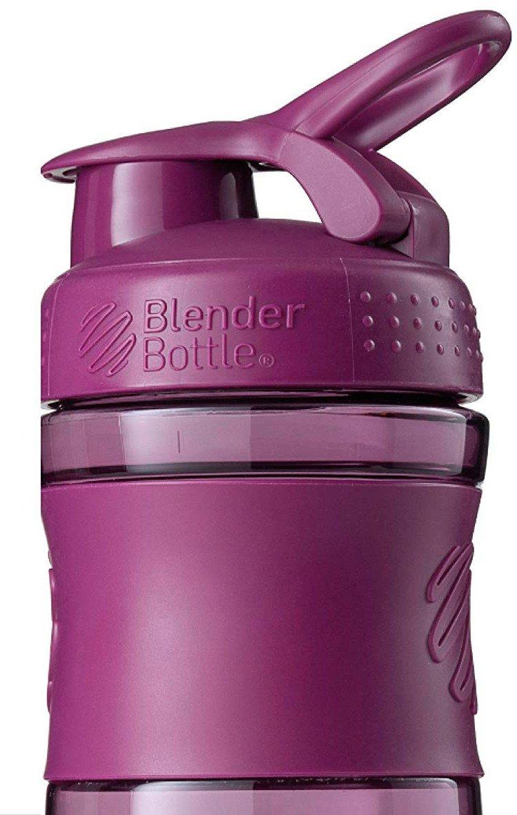 Шейкер спортивний (пляшка) BlenderBottle SportMixer Flip 20oz/590ml Plum — фото 3