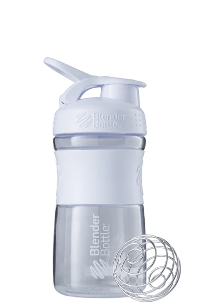 Шейкер спортивний (пляшка) BlenderBottle SportMixer Flip 20oz/590ml White — фото 2