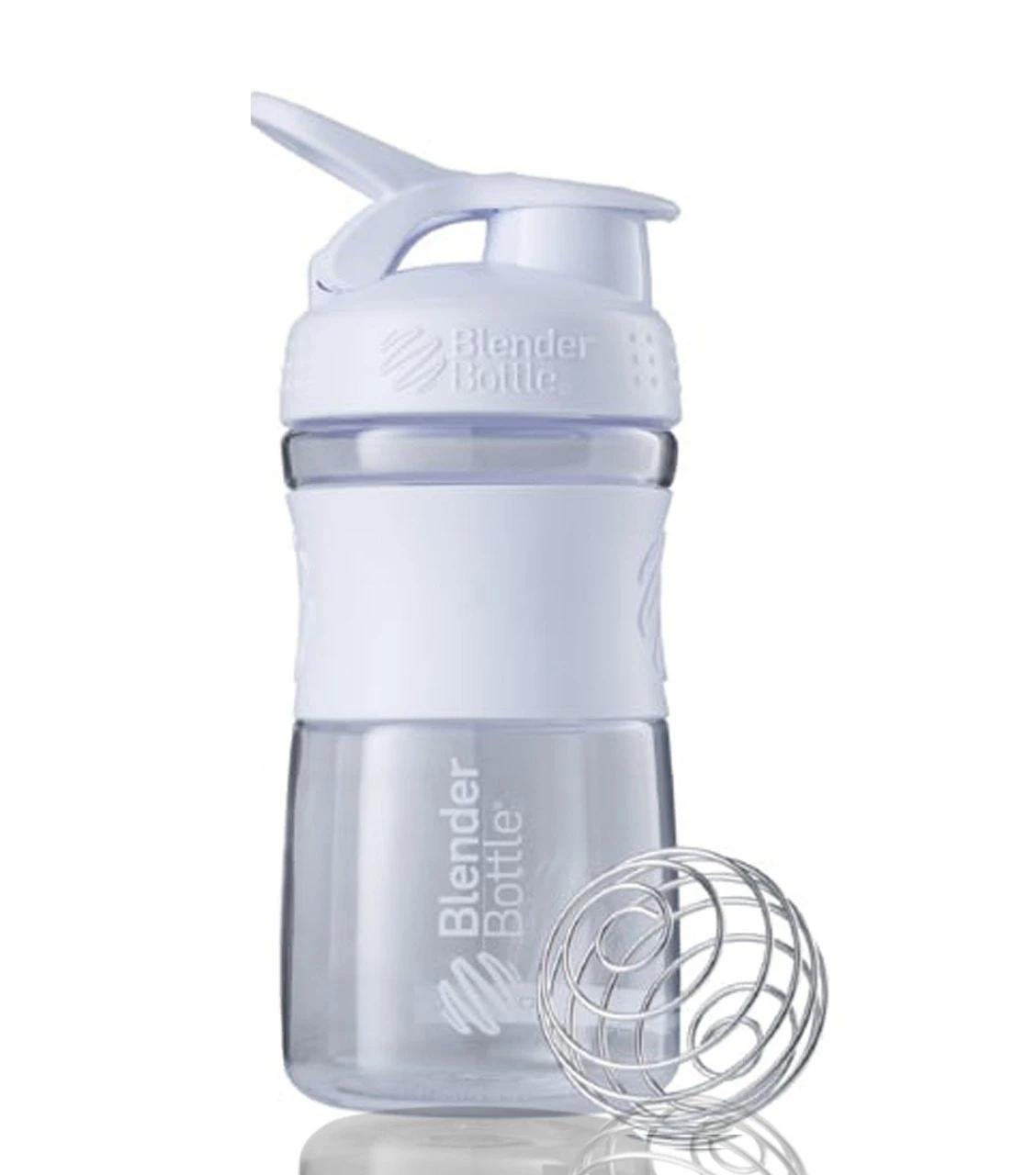 Шейкер спортивний (пляшка) BlenderBottle SportMixer Flip 20oz/590ml White — фото 3