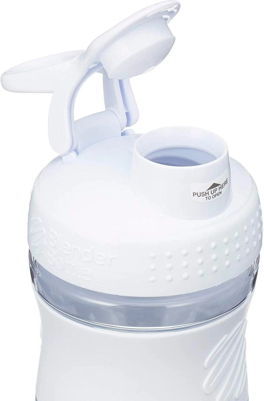 Шейкер спортивний (пляшка) BlenderBottle SportMixer Flip 20oz/590ml White — фото 6