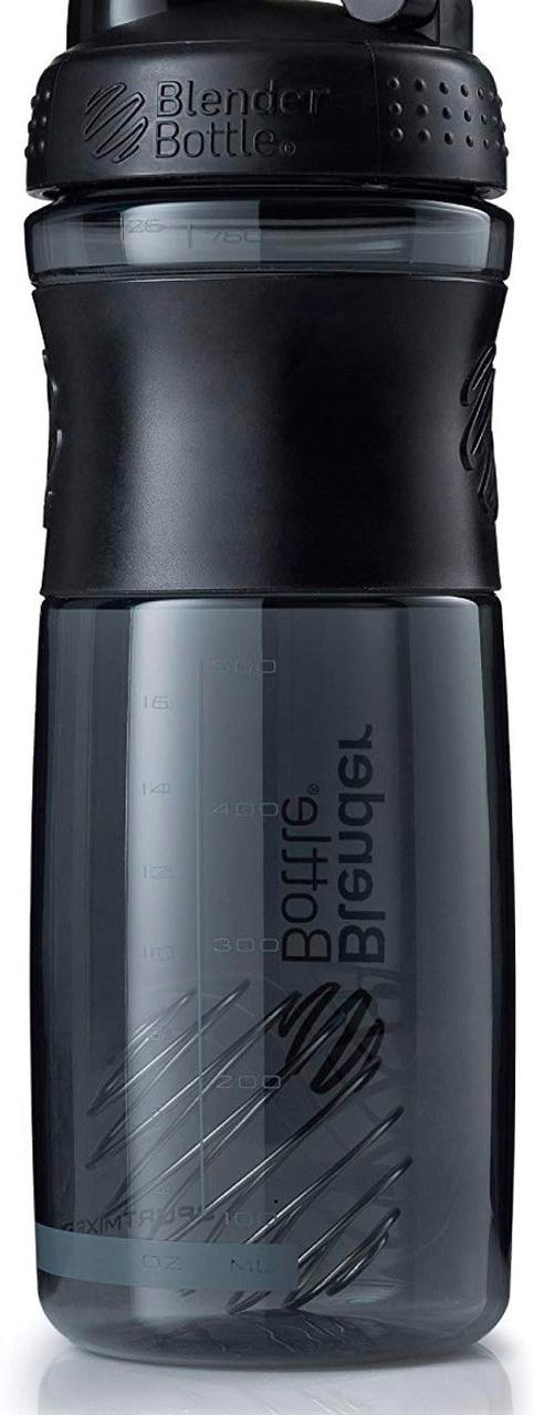 Шейкер спортивний (пляшка) BlenderBottle SportMixer Flip 28oz/820ml Black — фото 5