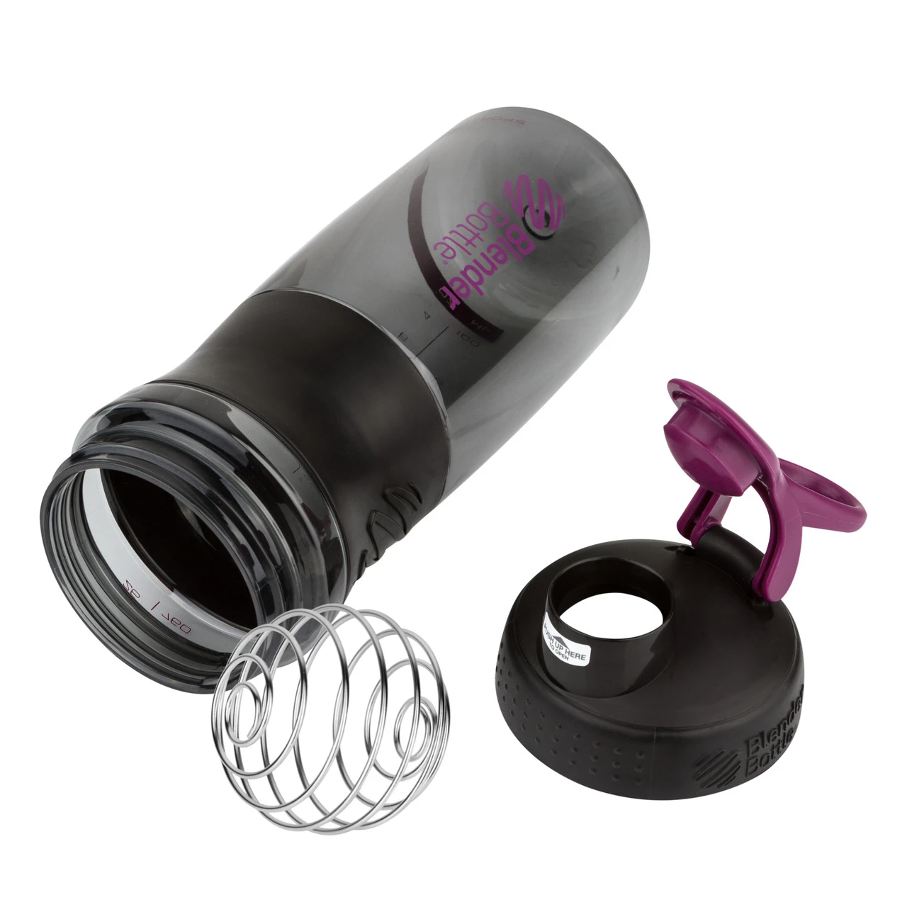 Шейкер спортивний (пляшка) BlenderBottle SportMixer Flip 28oz/820ml Black/Plum — фото 3