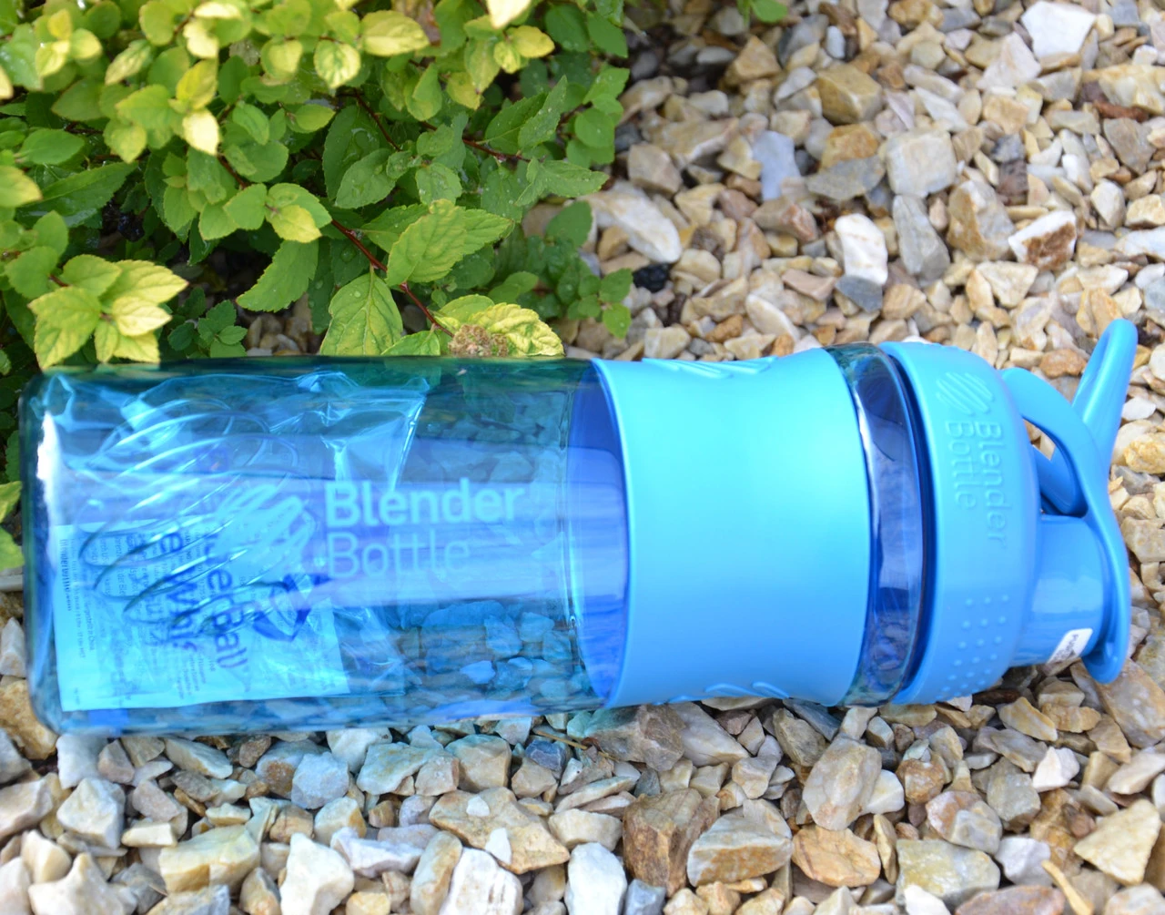 Шейкер спортивний (пляшка) BlenderBottle SportMixer Flip 28oz/820ml Cyan — фото 2