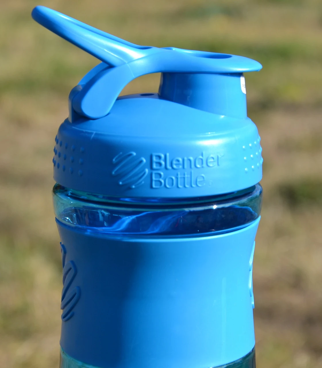 Шейкер спортивний (пляшка) BlenderBottle SportMixer Flip 28oz/820ml Cyan — фото 4