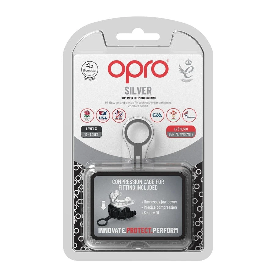 Капа OPRO Silver доросла (вік 11+) Clear (art.102502006) — фото 10