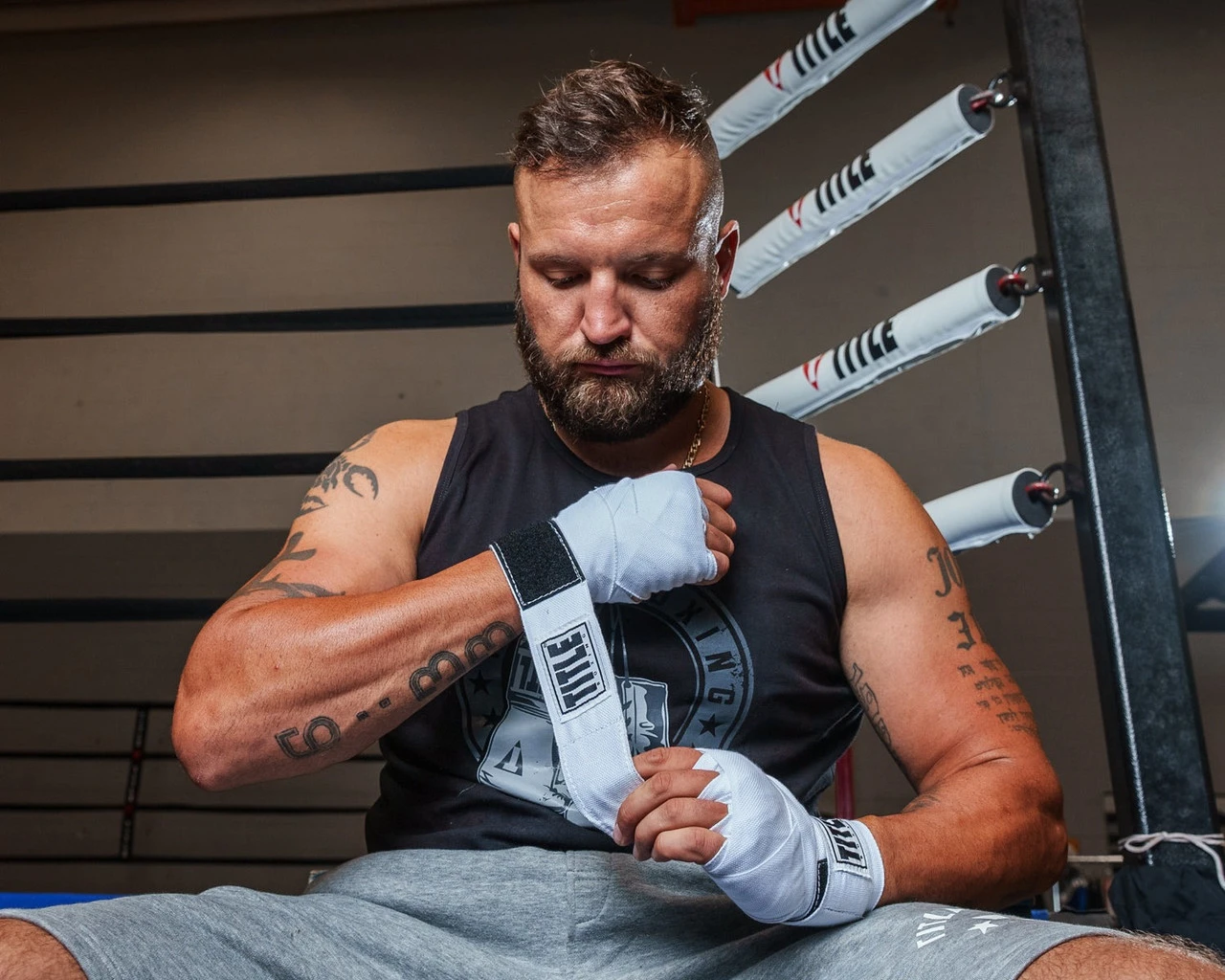 Бинти для боксу TITLE Boxing Select 180" Semi Elastic Mexican White (4.5м.) — фото 6
