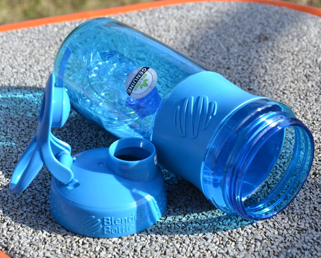 Шейкер спортивний (пляшка) BlenderBottle SportMixer Flip 28oz/820ml Cyan — фото 8
