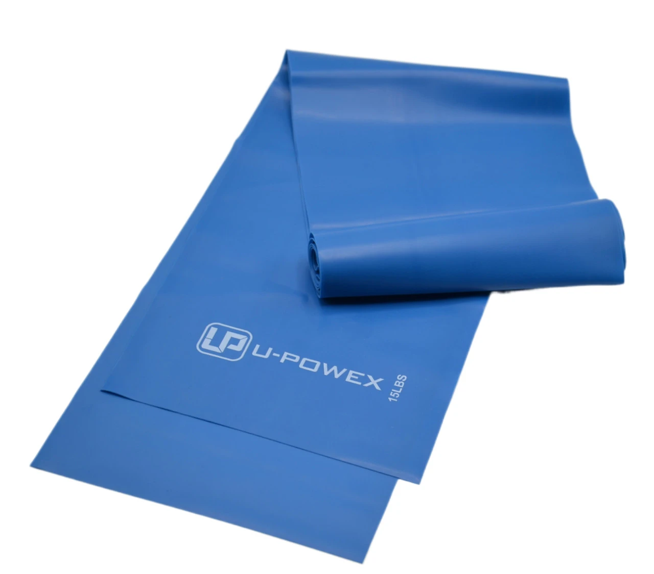 Стрічка-еспандер для фітнесу та реабілітації U-POWEX Fitness band 0.4мм. (6.8 кг) Blue — фото 3