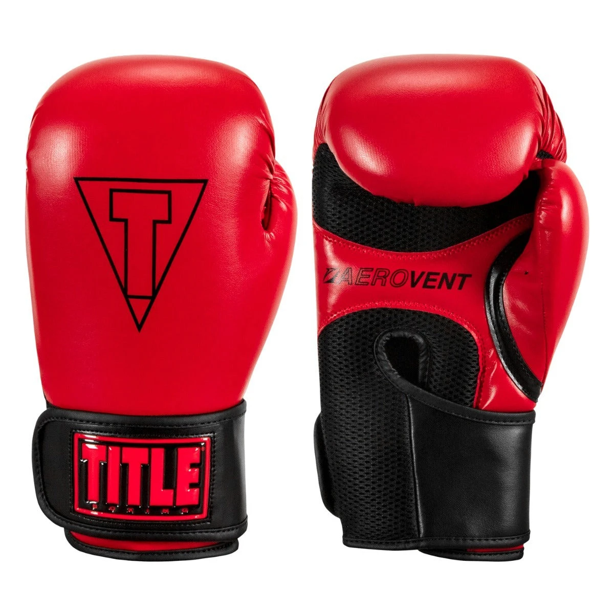 Боксерські рукавиці TITLE Boxing Vegan Gloves Red/Black 16 oz (капа в комплекті) — фото 5