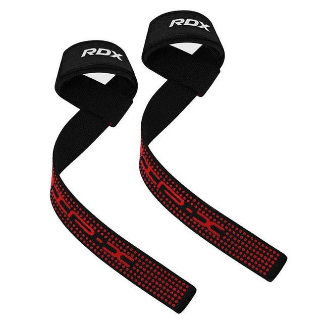 Лямки для тяги RDX S4 Gym Cotton Gel Straps Black Plus — фото 4