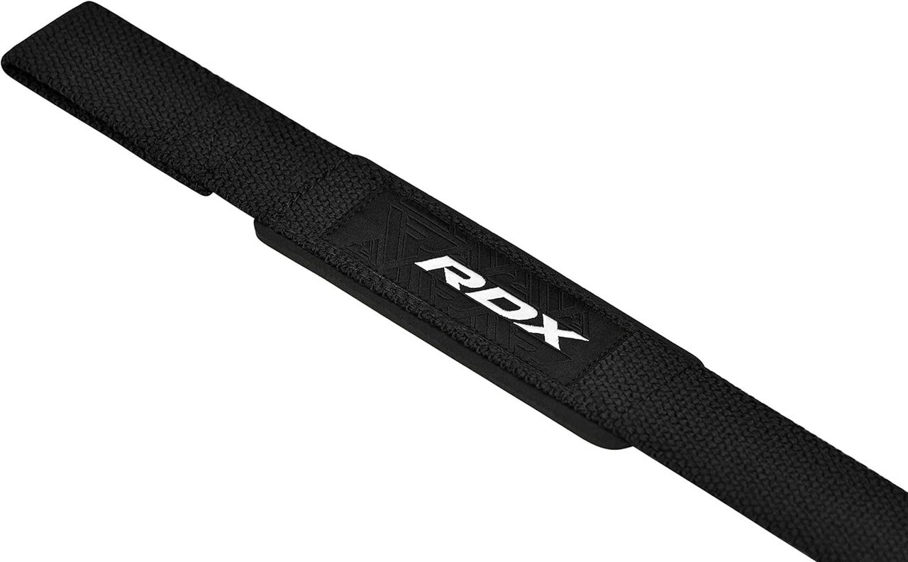 Лямки для тяги RDX S4 Gym Cotton Gel Straps Black Plus — фото 5