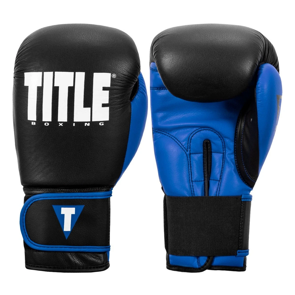 Боксерські рукавиці TITLE Boxing Dynamic Strike Black/Blue 12 oz (бинти 4м. у комплекті) — фото 7