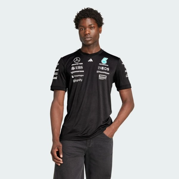 Футболка чоловіча Mercedes AMG Petronas adidas F1 2025 Driver T-Shirt — фото 1