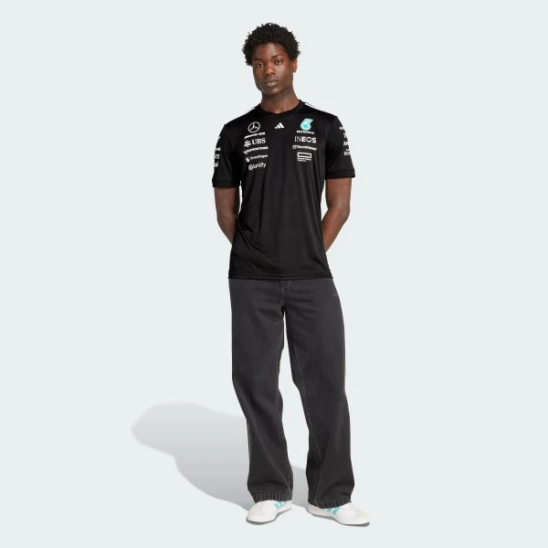 Футболка чоловіча Mercedes AMG Petronas adidas F1 2025 Driver T-Shirt — фото 5