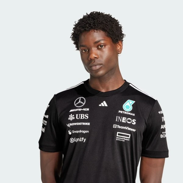 Футболка чоловіча Mercedes AMG Petronas adidas F1 2025 Driver T-Shirt — фото 6