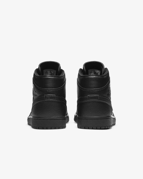 Кросівки чоловічі Jordan 1 Mid Triple Black (554724-091) — фото 6