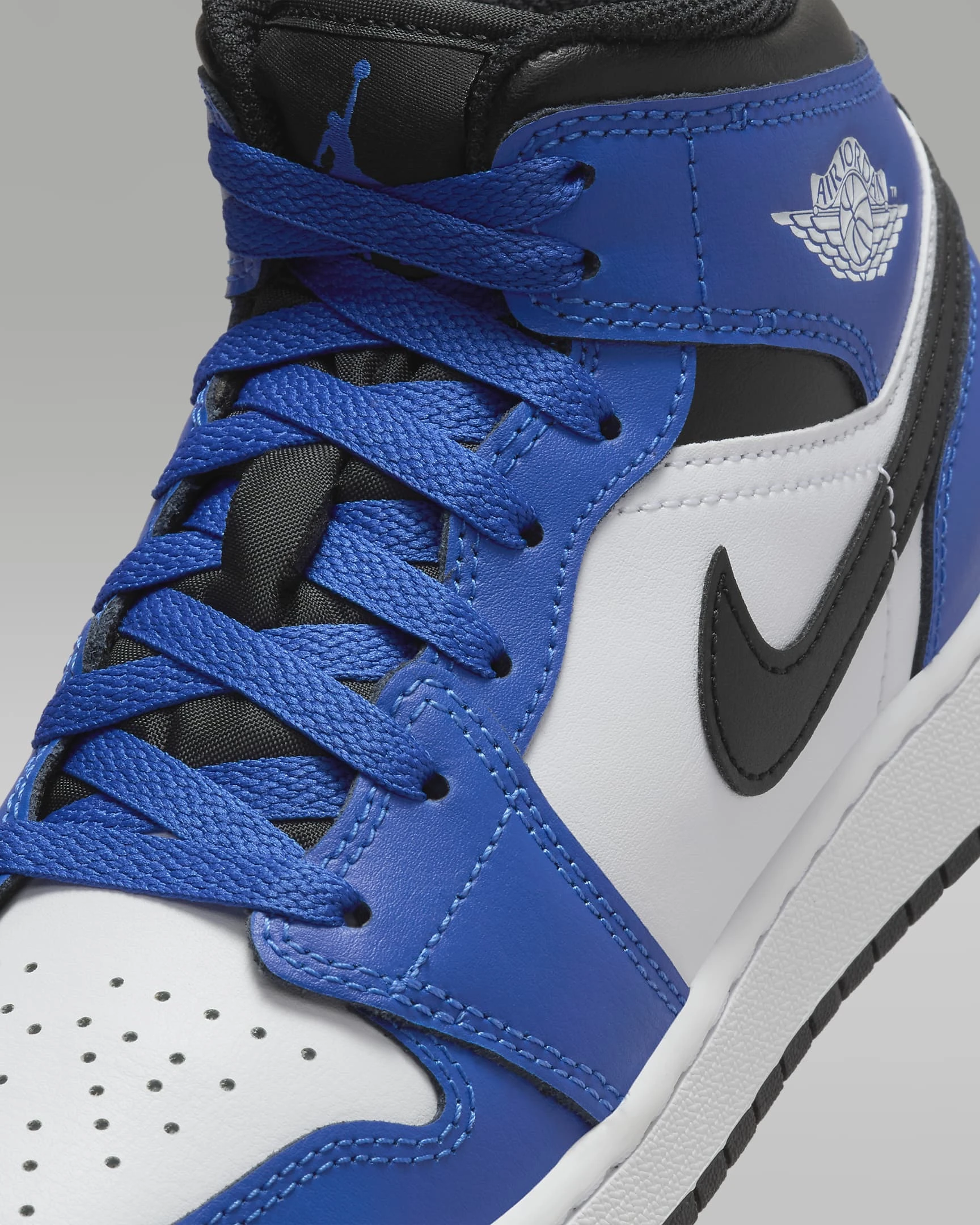 Кросівки дитячі Jordan 1 Mid (Gs) Blue/White (DQ8423-402) — фото 6