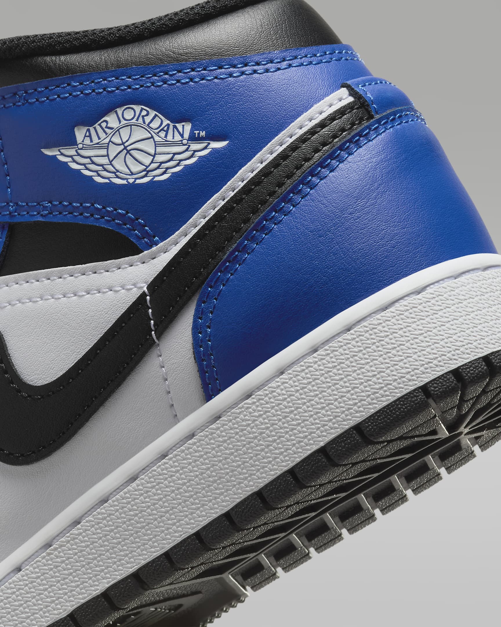 Кросівки дитячі Jordan 1 Mid (Gs) Blue/White (DQ8423-402) — фото 7