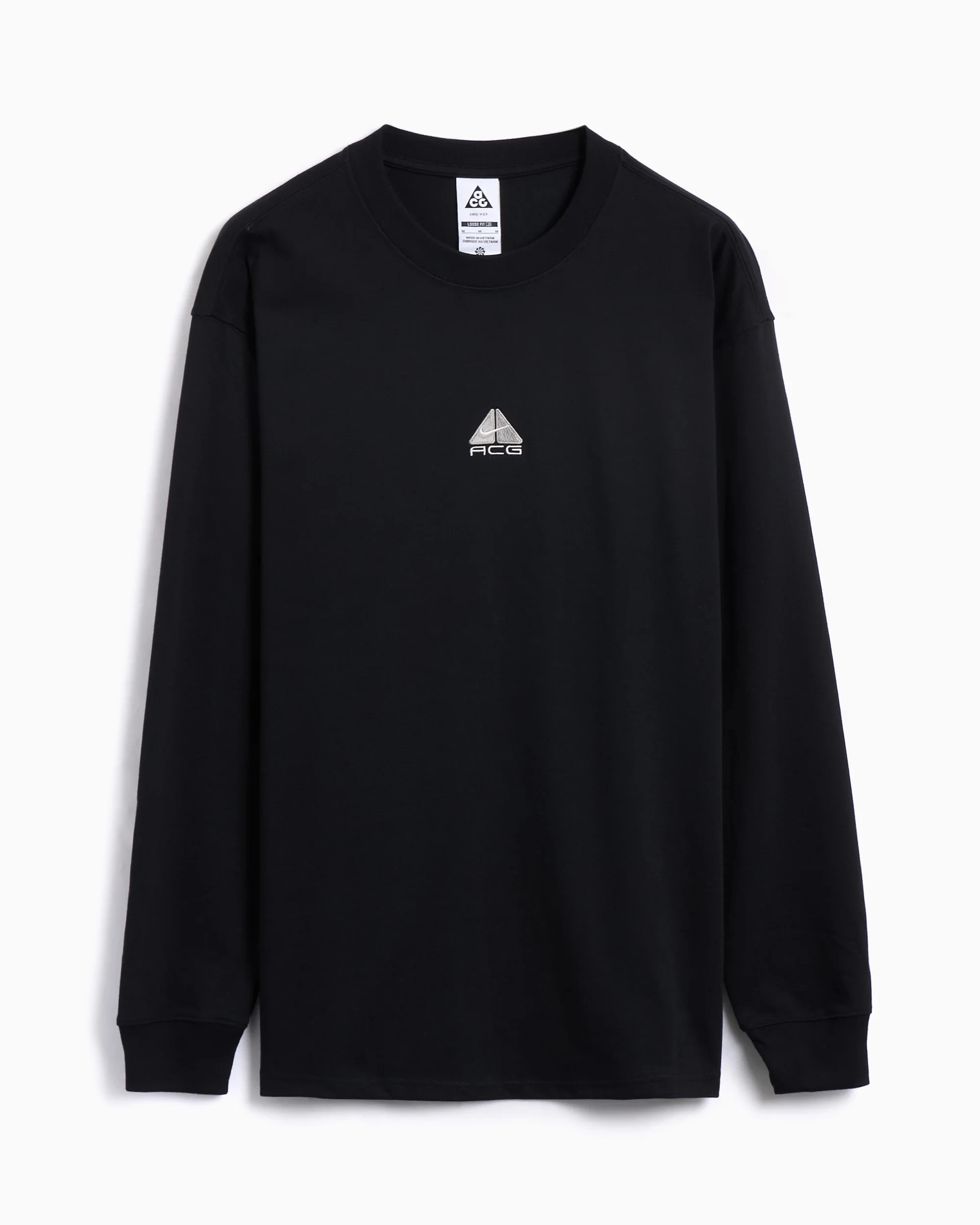 Кофта чоловіча Nike Acg Lungs Long-Sleeve T-Shirt Black (DR7753-011) — фото 1