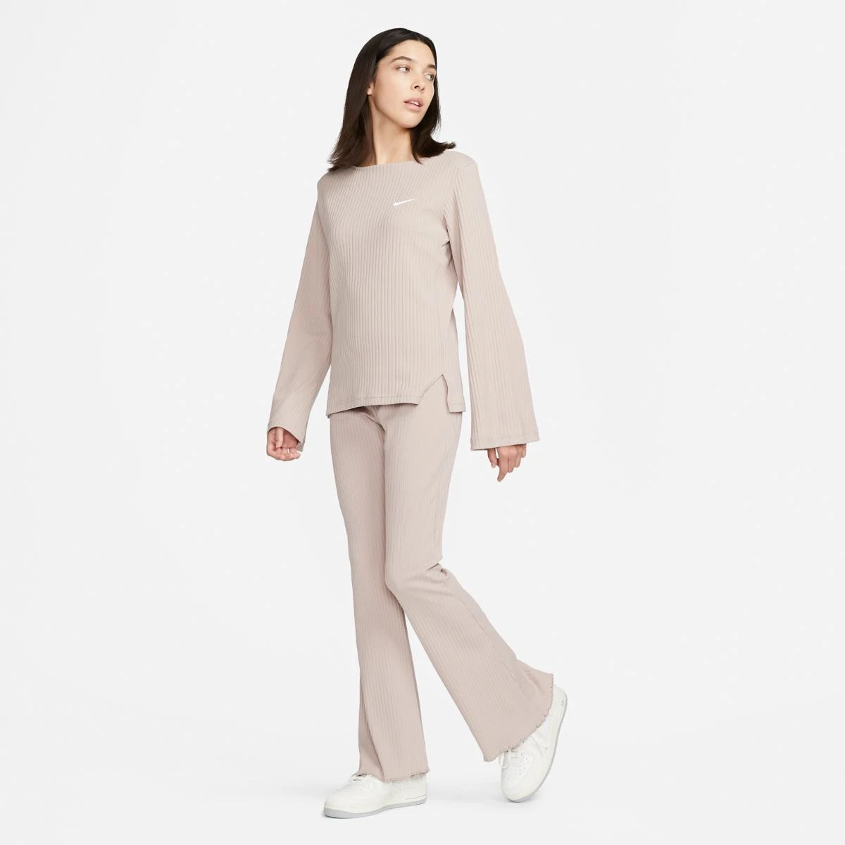 Кофта жіночі Nike Sportswear Women's Ribbed Jersey Long-Sleeve Top (DV7866-272) — фото 11