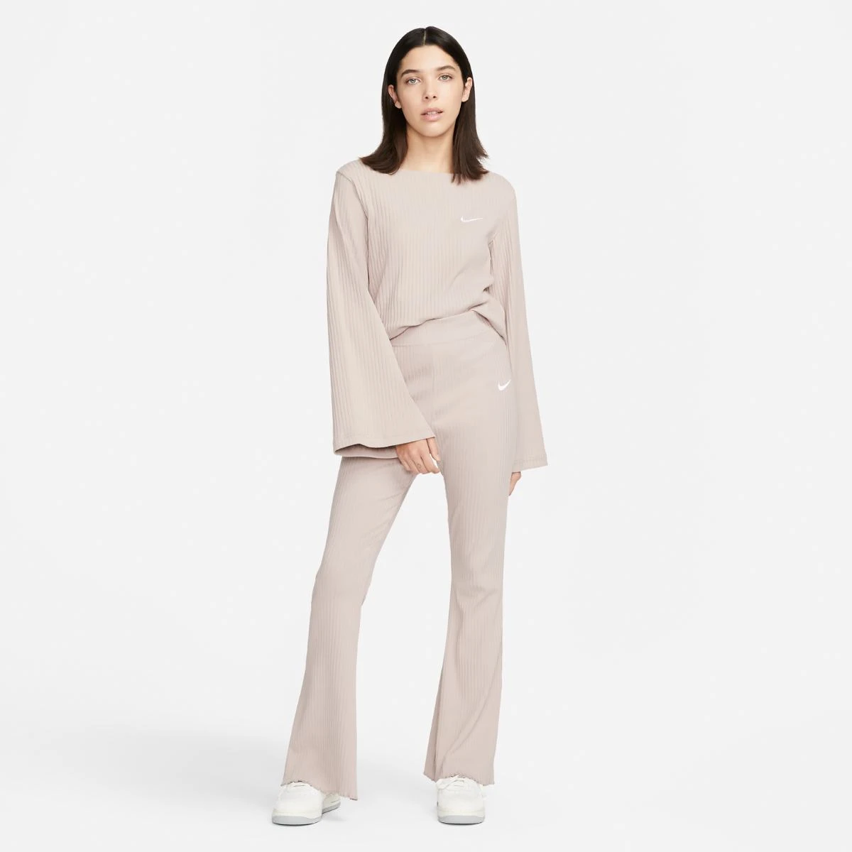 Брюки жіночі Nike Sportswear Women's High-Waisted Ribbed Jersey Pants (DV7868-272) — фото 6